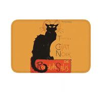 OOAHJEID Paillasson Absorbant Tapis antidérapant Tournee du Chat Noir d'après Steinlein paillasson de Cuisine de Balcon décoratif d'intérieur