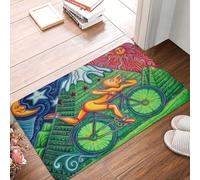 OOAHJEID Paillasson Albert Hoffman LSD Paillasson antidérapant pour Salle de Bain, Cuisine, Salon, Porte d'entrée