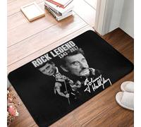 OOAHJEID Paillasson antidérapant Johnny Hallyday pour Salle de Bain, Cuisine, Salon, entrée