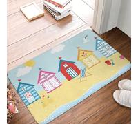 OOAHJEID Paillasson Tapis de Sol antidérapant Huts on The Beach, Tapis Durable