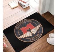 OOAHJEID Paillasson Tapis de Sol antidérapant Motobecane. Badge rétro. Moquette Durable.
