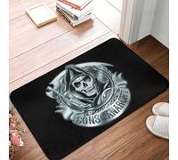 OOAHJEID Paillasson Tapis de Sol antidérapant pour Porte, Salle de Bain, Cuisine, extérieur, entrée, The Death Reaper, Sons of Anarchy