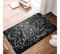 OOAHJEID Paillassons pour entrée Cthulhu Mythos HP Lovecraft Horror Great Old Ones Tapis de Salle de Bain The Sleeper Must Awaken Paillasson Tapis de Cuisine Tapis de Balcon Maison