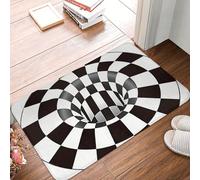 OOAHJEID Paillassons pour entrée Paillasson antidérapant en 3D avec Simulation tridimensionnelle de Trou, Tapis de Cuisine, Tapis de Couloir, Tapis de Bienvenue, décoration d'intérieur