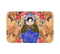 OOAHJEID Paillassons pour entrée Paillasson antidérapant en Forme de poupée Russe - Tapis Chinois pour Salon Cuisine extérieur décoration d'intérieur