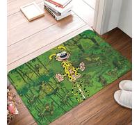 OOAHJEID Paillassons pour entrée Paillasson antidérapant Motif léopard Mignon Marsupilami Tapis de Cuisine Tapis de Couloir Tapis de Bienvenue décoration de Chambre à Coucher