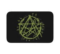 OOAHJEID Paillassons pour entrée Tapis de Bain Mythe de Cthulhu Necronomicon Sigil Lovecraft Symbole Occulte Paillasson Tapis de Salon Tapis de Porte d'entrée Décoration d'intérieur