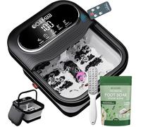 OOAMBB Spa pliable pour les pieds avec contrôle de la chaleur, des bulles et de la température, masseur de bain de pieds avec écran tactile XL et rouleaux de massage, baignoire de trempage des pieds