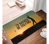 OOAXBEED Je préférerais être au Golf. Tapis d'entrée, Tapis de Sol, Tapis de Jardin, Tapis de Sol ...-20x32 inch
