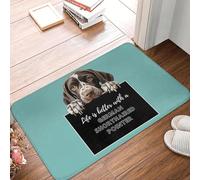 OOAXBEED La Vie est Plus Belle avec Un Braque Allemand à Poil Court ! Tapis de Sol antidérapant pour entrée de Cuisine.