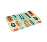 OOAXBEED Le Tapis Ultra-Lounge, Un Motif Textile rétro et Moderne du Milieu du siècle par DecoTiler, est Un Tapis de Sol antidérapant idéal pour la Maison et la Chambre à Coucher.