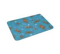 OOAXBEED Nous Aimons Chaque Loutre Tapis de Porte antidérapant Tapis de Sol Coussin Tapis pour Cuisine Entrée Maison Balcon Tapis de Protection pour Les Pieds