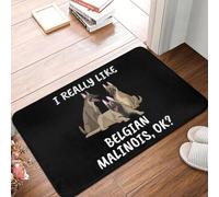 OOAXBEED pour Un propriétaire de Berger Belge Malinois : Tapis d'entrée antidérapant pour Homme, Tapis de Sol, Tapis de Cuisine, Tapis de Sol antidérapants.