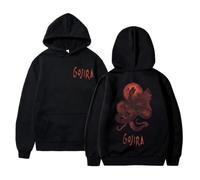 OOAXBEED Pull Gojira, Groupe de métal, imprimé Baleines Volantes, Style « from Mars to Sirius », Nouveau Sweat-Shirt à Manches Courtes pour Homme.