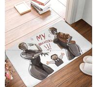 OOAXBEED Tapis de Cuisine antidérapant Atomic Heart Game, Tapis de Bienvenue pour Chambre de Filles Jumelles, Tapis de décoration intérieure