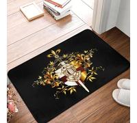 OOAXBEED Tapis de Porte, de Sol, de Cuisine ou de Salle de Bain, d'extérieur, de Jardin ou d'entrée, avec Croix et Bouclier des Templiers personnalisés.