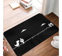 OOAXBEED Tapis de Porte Dinosaure Amusant et Original, antidérapant, pour entrée, Cuisine, Salle de Bain ou Garage. Idéal pour Les Fans de Dinosaures.