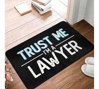OOAXBEED Tapis de Porte « Faites-Moi Confiance, Je suis Avocat » antidérapant, Citation d'avocat, de Juge et de Droit, pour Salle de Bain, Cuisine, Toilettes.-16x24 inch