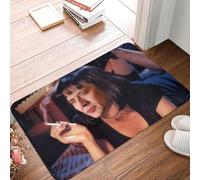 OOAXBEED Tapis de Porte personnalisé Nicolas Cage Pulp Fiction Meme, antidérapant, pour Cuisine, Salle de Bain, Salon.