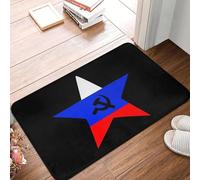 OOAXBEED Tapis de Sol antidérapant à l'effigie du Drapeau de la Russie Communiste, Tapis Anti-Sable pour Cuisine, entrée, Salle de Bain, Salon, Tapis de Sol antidérapant