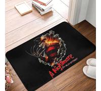 OOAXBEED Tapis de Sol antidérapant à l'effigie d'un Personnage de Film d'horreur Tueur pour Halloween, idéal pour l'entrée de la Cuisine ou la Salle de Bain.