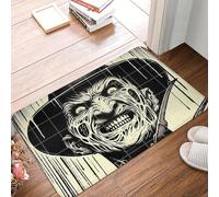 OOAXBEED Tapis de Sol antidérapant à l'effigie d'un Tueur de Film d'horreur pour Halloween, idéal pour l'entrée de Cuisine, Le Balcon ou Toute Autre pièce.