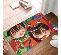OOAXBEED Tapis de Sol antidérapant à Motif Collage Anime Jibaku Shounen Hanako Kun, Tapis de Bienvenue, décoration de Chambre