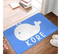 OOAXBEED Tapis de Sol antidérapant Baleine Blanche de Corée, Tapis résistant pour entrée de Cuisine, Salon, Tapis de Sol antidérapant