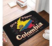 OOAXBEED Tapis de Sol antidérapant Colombia Vacation Design - Super Absorbant et à séchage Rapide Softitchen