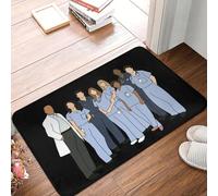 OOAXBEED Tapis de Sol antidérapant Grey's Anatomy Original Cast Classic, Tapis de Porte résistant pour Cuisine, entrée, Chambre à Coucher, Tapis de Sol antidérapants