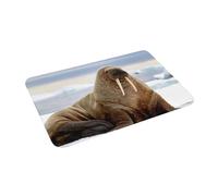 OOAXBEED Tapis de Sol antidérapant « Je suis Le Morse », Lavable, pour entrée de Cuisine ou Salle de Bain.