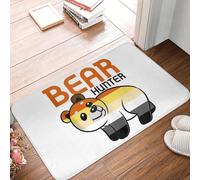 OOAXBEED Tapis de Sol antidérapant LGBT Bear Hunter Gay Pride Bear Couple Flag pour entrée de Cuisine, Balcon ou Maison