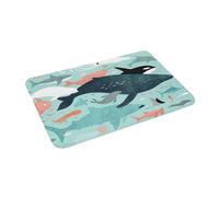 OOAXBEED Tapis de Sol antidérapant « Ménagerie sous-Marine », Tapis Anti-Usure pour entrée de Cuisine, Salon, etc.