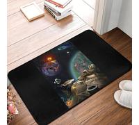 OOAXBEED Tapis de Sol antidérapant Outer Wilds, Absorbant et idéal pour l'entrée de la Cuisine et la Salle de Bain.