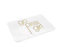 OOAXBEED Tapis de Sol antidérapant « Va Faire Pipi, Fille », imperméable et oléofuge, pour entrée de Cuisine, Balcon ou Maison.