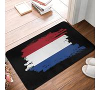 OOAXBEED Tapis d'entrée antidérapant et imperméable aux Couleurs du Drapeau néerlandais, pour Salle de Bain ou entrée de Salle de Bain.-20x32 inch