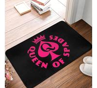 OOAXBEED Tapis d'entrée antidérapant Queen of Spades BBC pour Salle de Bain, Cuisine, Jardin, Tapis de Sol.-16x24 inch
