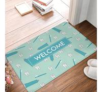 OOAXBEED Tapis d'entrée antidérapant Tooth Love pour Cuisine, Salle de Bain, Salon, entrée, etc.-16x24 inch