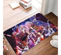 OOAXBEED Tapis d'entrée/de Sol antidérapant Helloween Keeper of The Seven Keys, Motif Heavy Metal Rock, idéal pour la Cuisine et la Maison.