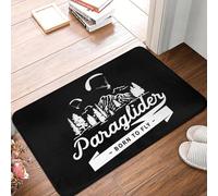 OOAXBEED Tapis d'entrée Paraglider Born to Fly, antidérapant et Absorbant, pour l'intérieur, idéal pour Les Aventures en Parapente. Tapis d'entrée pour Salon ou Salon.-20x32 inch