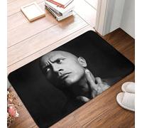 OOAXBEED Tapis d'entrée personnalisé Dwayne « The Rock » Johnson, antidérapant, pour Cuisine, Salle de Bain ou Jardin.