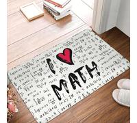 OOAXBEED Tapis d'entrée personnalisé pour Les passionnés de mathématiques, idéal pour la Cuisine, la Salle de Bain, Le Balcon ou Toute Autre pièce.