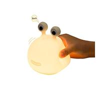 ooazbhy Jolie lampe de nuit en forme de limaces Rechargeable par USB LED tactile Changement de couleur Veilleuse pour enfants, bébés, crèches, nouveaunés, chambre à coucher, garçon, fille,