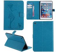 Ooboom® iPad Pro 10.5 Coque Gaufrer Motif Fille PU Cuir Flip Housse Étui Smart Cover Case Wallet Supporter Pochette pour iPad Pro 10.5 - Bleu