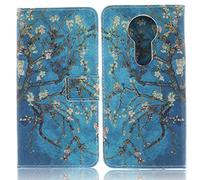 Ooboom® Motorola Moto E5/G6 Play Coque PU Cuir Flip Housse Étui Cover Case Wallet Portefeuille Supporter avec Porte-Cartes pour Motorola Moto E5/G6 Play - Fleur