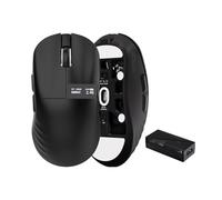 OOCTPK Chilkey Glacier LW 8K M Souris de jeu sans fil avec écran - 49 g super légère - Double polling 8K - Maximum 30 000 DPI - Commutateur optique - Tri-Mode 2.4G/USB-C/Bluetooth 5.2 - Noir