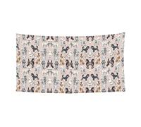 Oodles Of Poodles Bannière de fond à suspendre pour fête d'anniversaire, festival, rassemblements