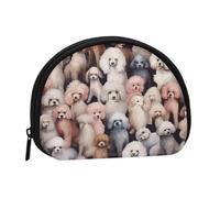 Oodles of Poodles Mini sac de rangement avec fermeture éclair pour pièces de monnaie, clés, vous pouvez également ranger tous les petits objets que vous voulez, Noir , Taille unique, Pochette à