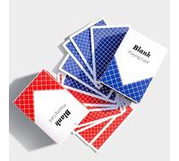 ooelyy Lot de 2 jeux de cartes vierges sur lesquelles écrire, 6,3 x 8,9 cm, jeu de cartes vierges personnalisées, créez vos propres cartes à jouer Oracle, dos rouge + bleu