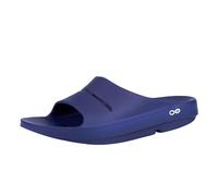 OOFOS Mixte Ooahh Slide Sandale Glissante, Bleu Marine, 39 EU